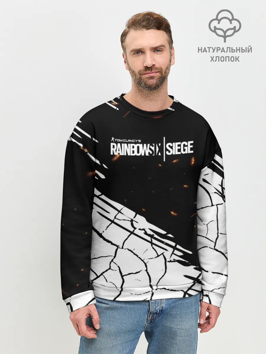 Мужской свитшот базовый / Rainbow Six Siege: Раскаленные пули.