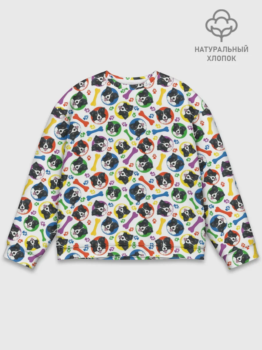 Мужской свитшот базовый / Бордер-Колли