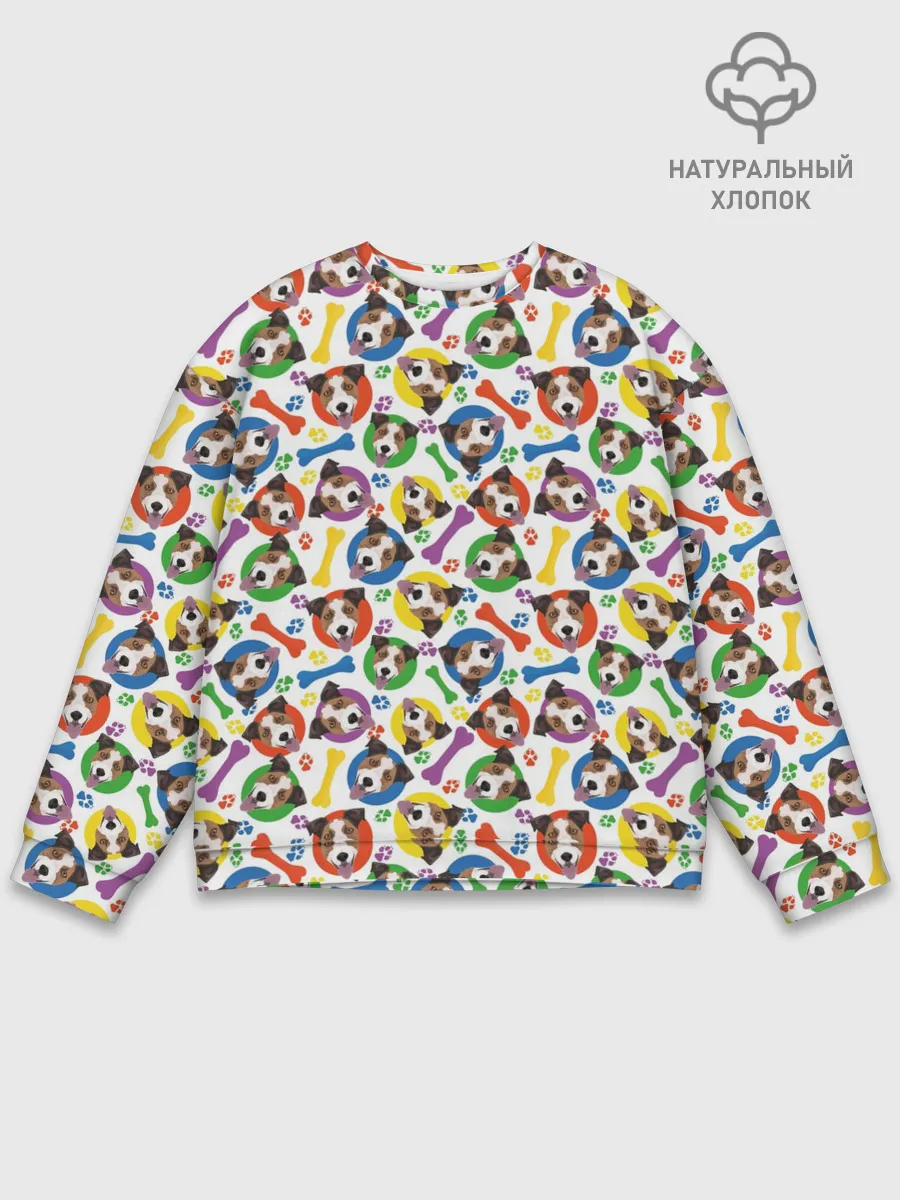 Мужской свитшот базовый / Джек Рассел Терьер