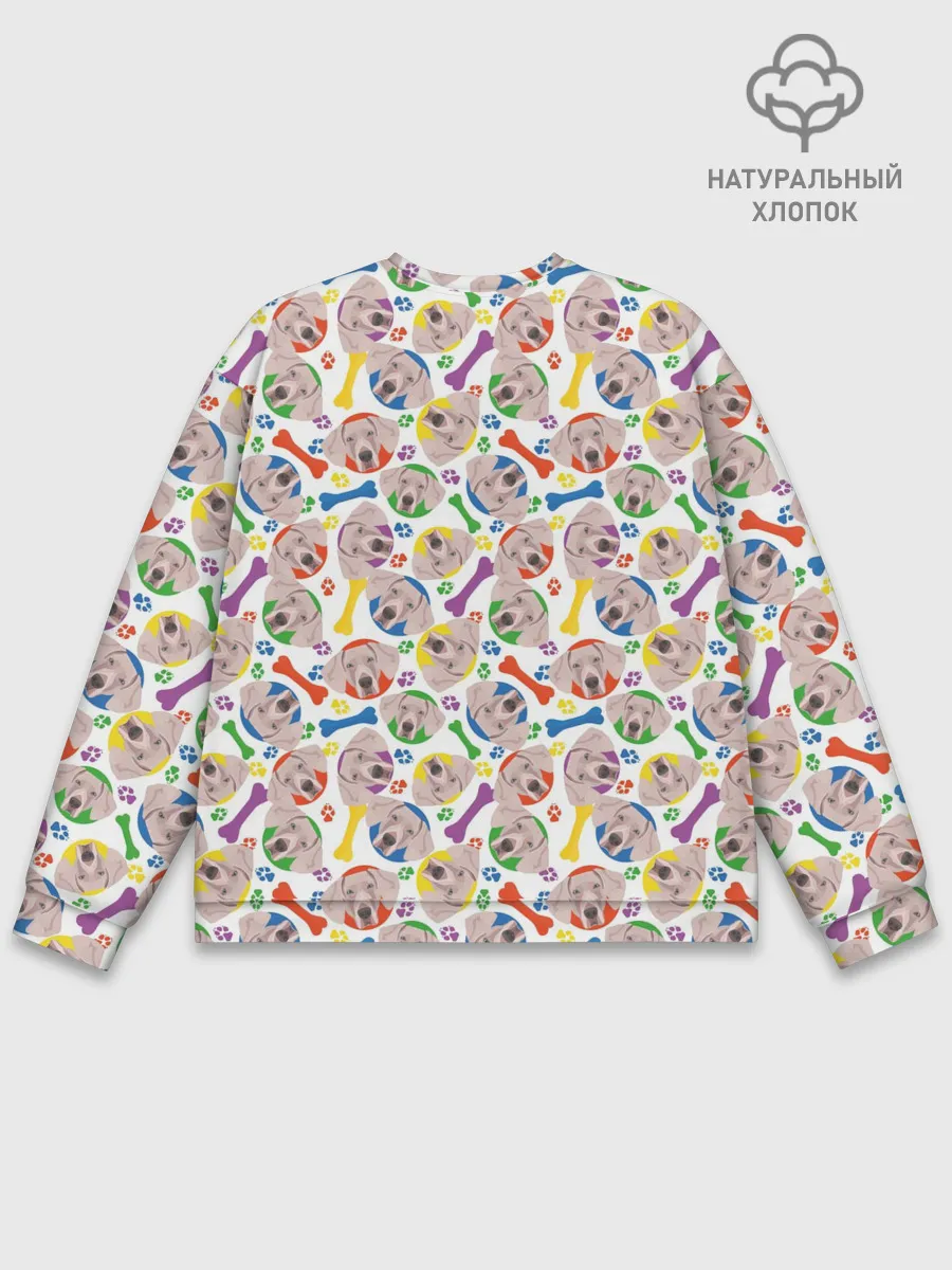 Мужской свитшот базовый / Веймаранер