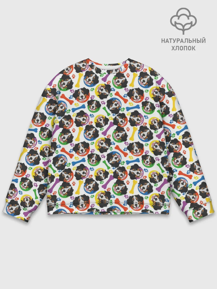 Мужской свитшот базовый / Бернский Зенненхунд