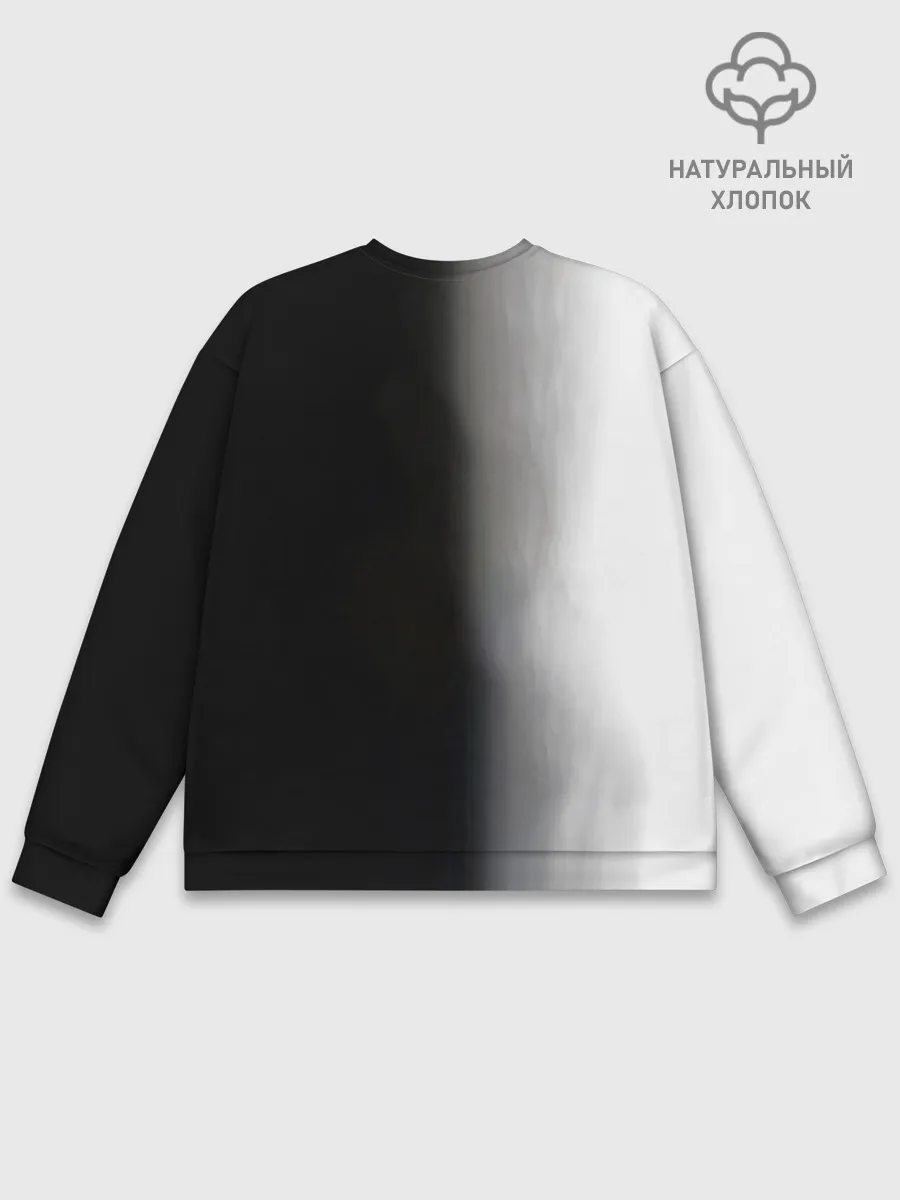 Мужской свитшот базовый / Металлическое тело Геноса One Punch-Man