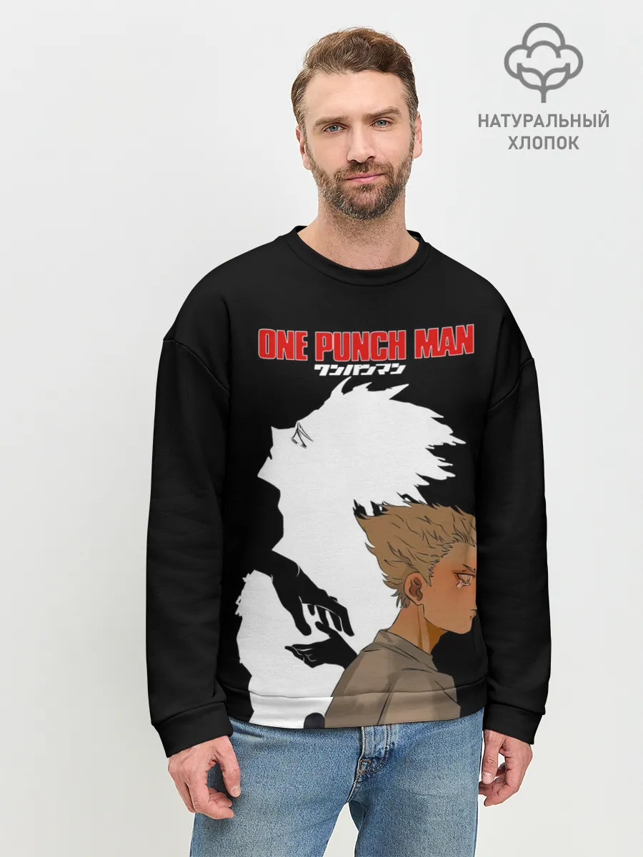 Мужской свитшот базовый / Слеза Гароу One Punch-Man