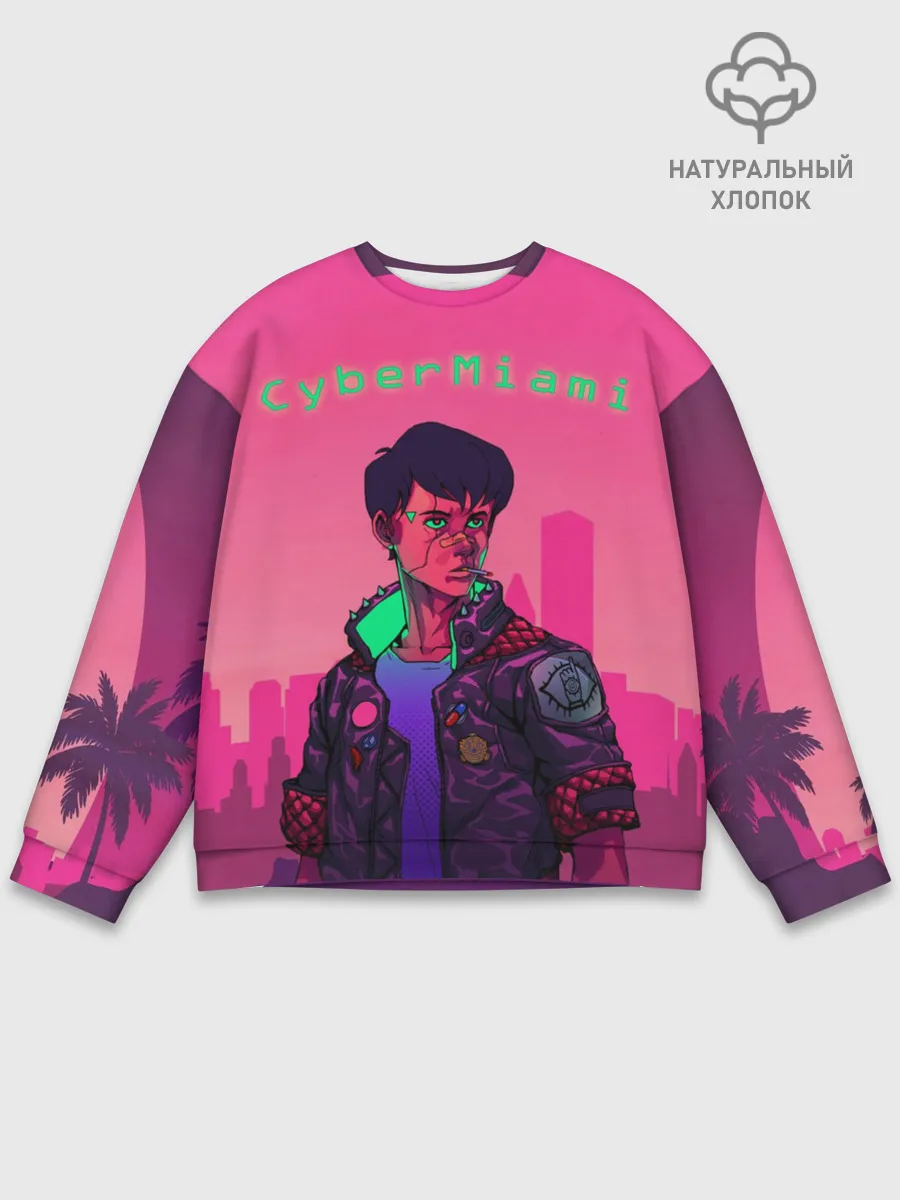Мужской свитшот базовый / CyberMiami