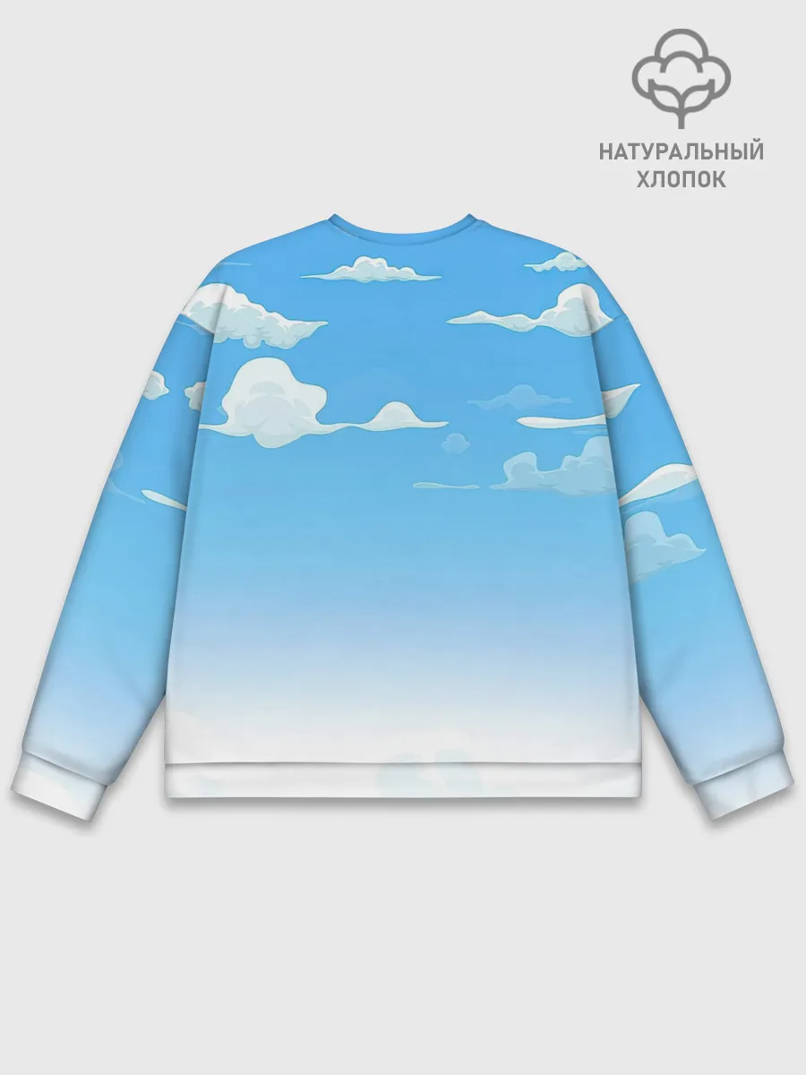 Мужской свитшот базовый / Летнее небо