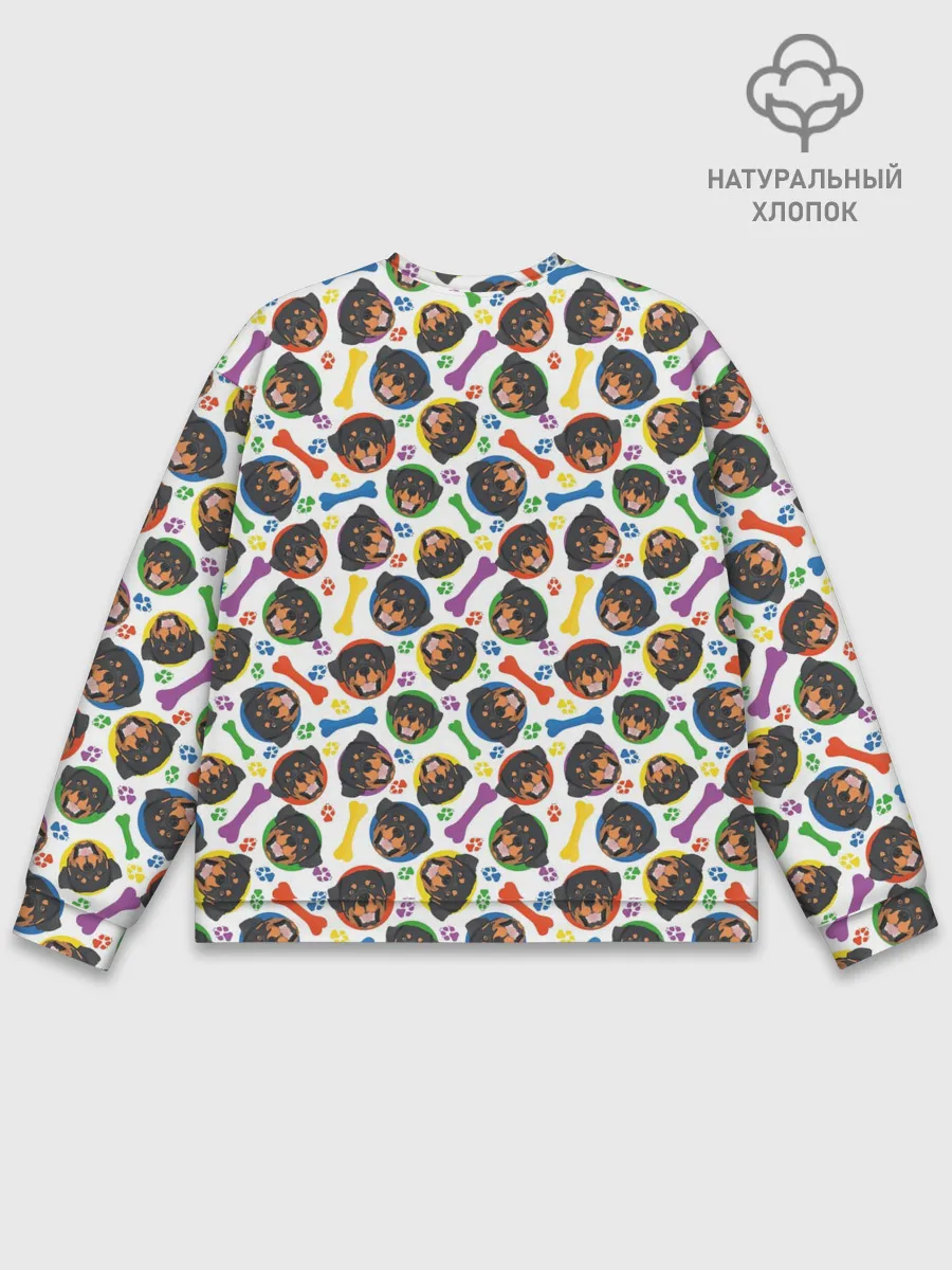 Мужской свитшот базовый / Ротвейлер