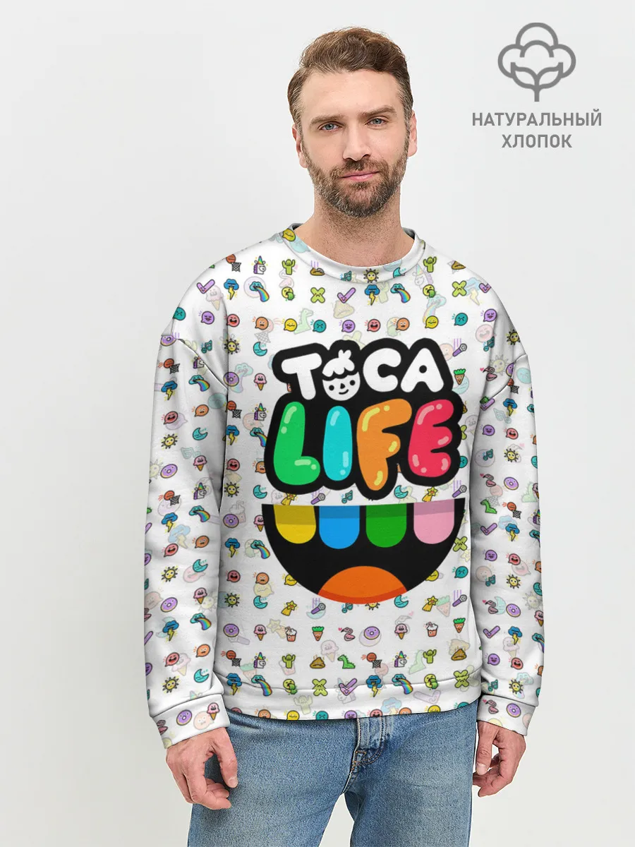 Мужской свитшот базовый / Toca Boca | Тока Бока | Паттерн