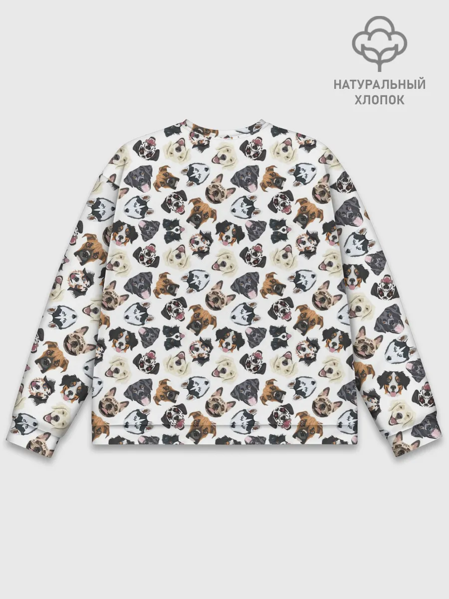 Мужской свитшот базовый / Разные Породы Собак