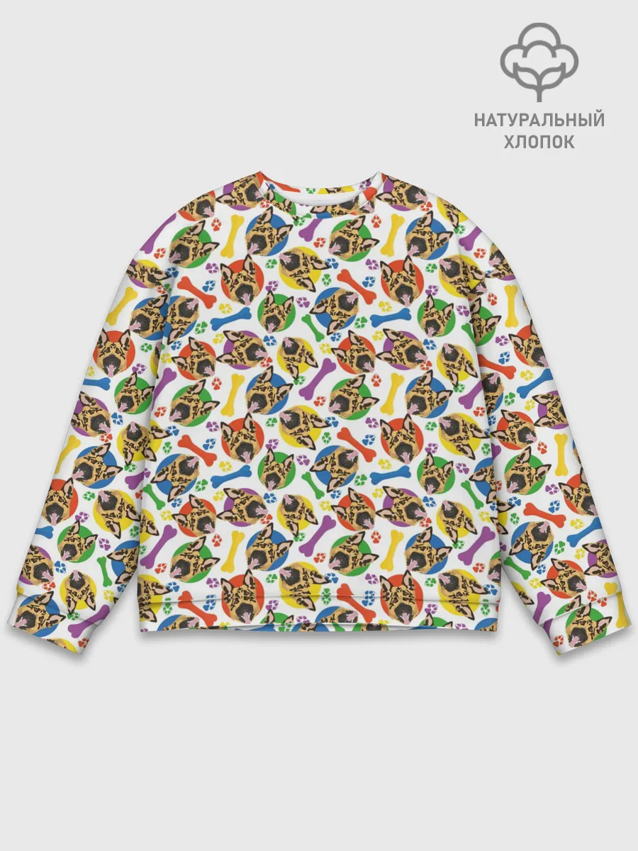 Мужской свитшот базовый / Немецкая Овчарка