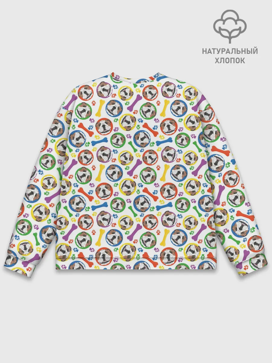 Мужской свитшот базовый / Английский Бульдог