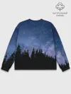 Мужской свитшот базовый / НОЧНОЙ ЛЕС И ЗВЕЗДЫ