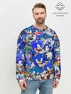 Мужской свитшот базовый / SONIC СИНИЙ ЁЖ СОНИК