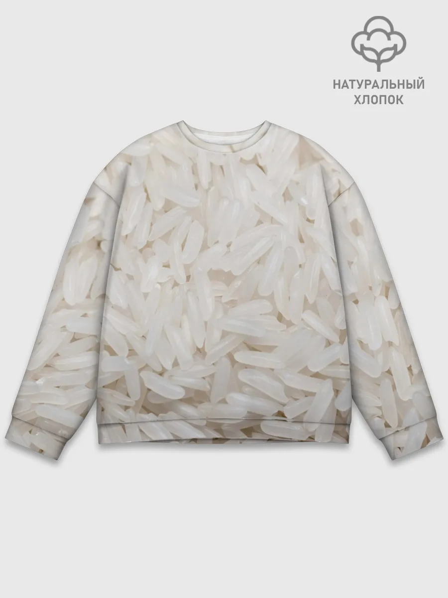 Мужской свитшот базовый / Рис/еда