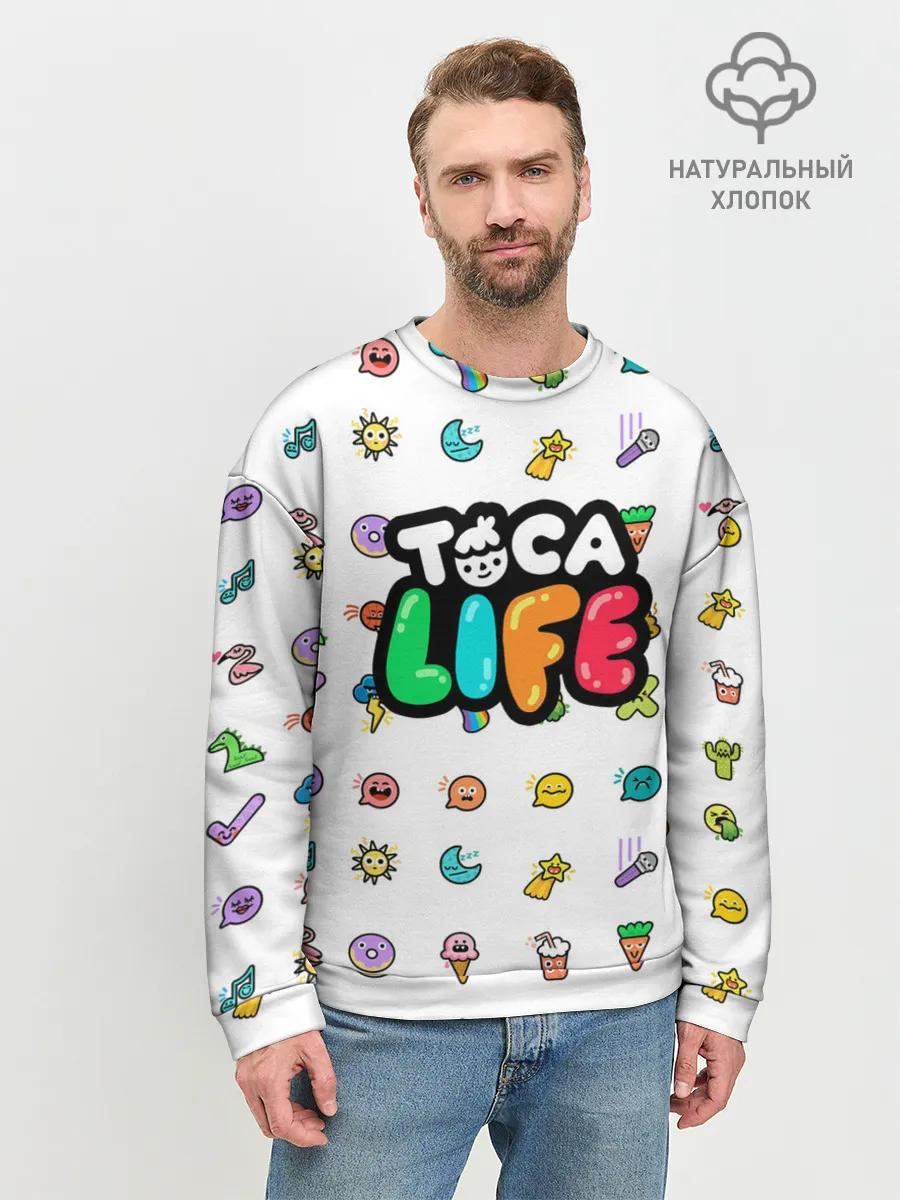Мужской свитшот базовый / Логотип | Toca Boca | Тока Бока