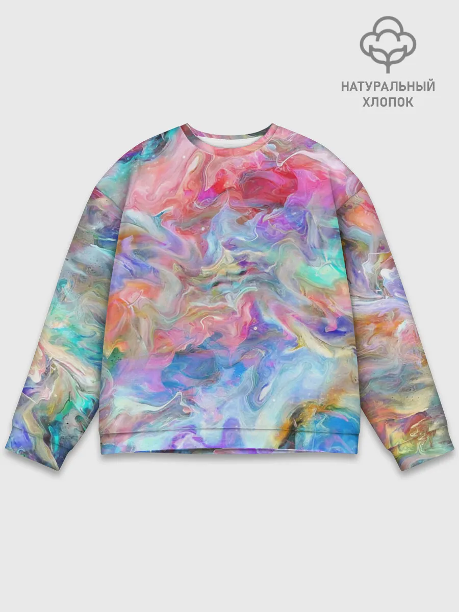 Мужской свитшот базовый / Радужное небо