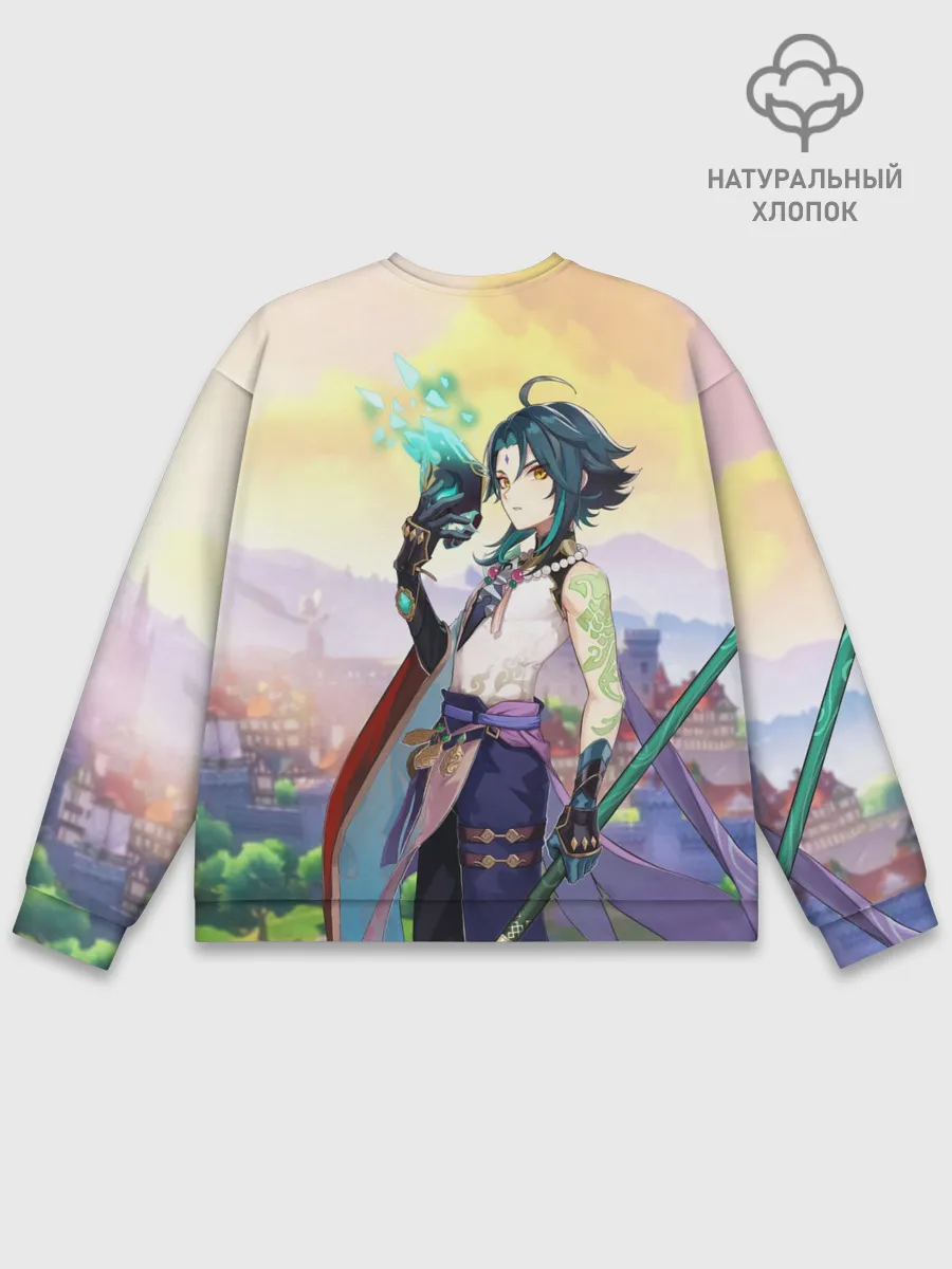 Мужской свитшот базовый / Xiao, Genshin Impact