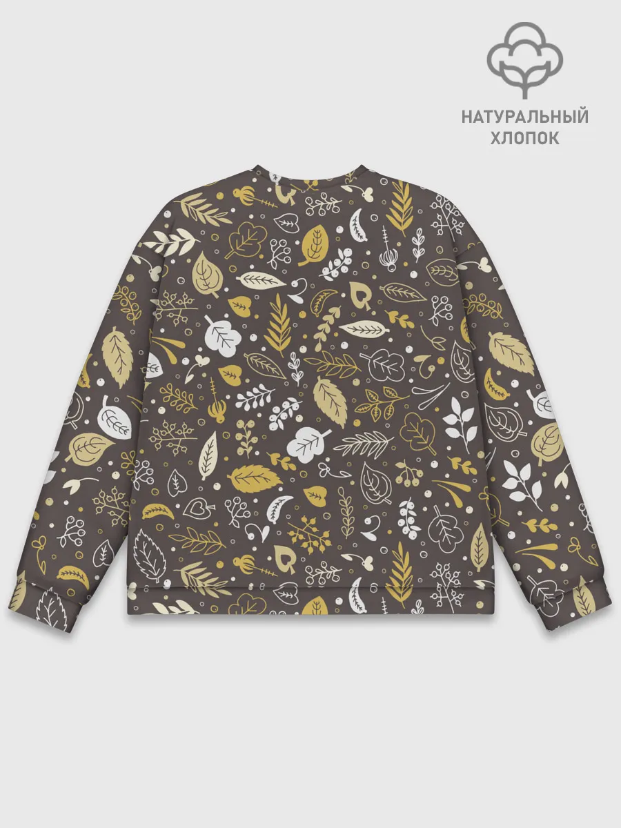 Мужской свитшот базовый / Осенние листья и ягодки