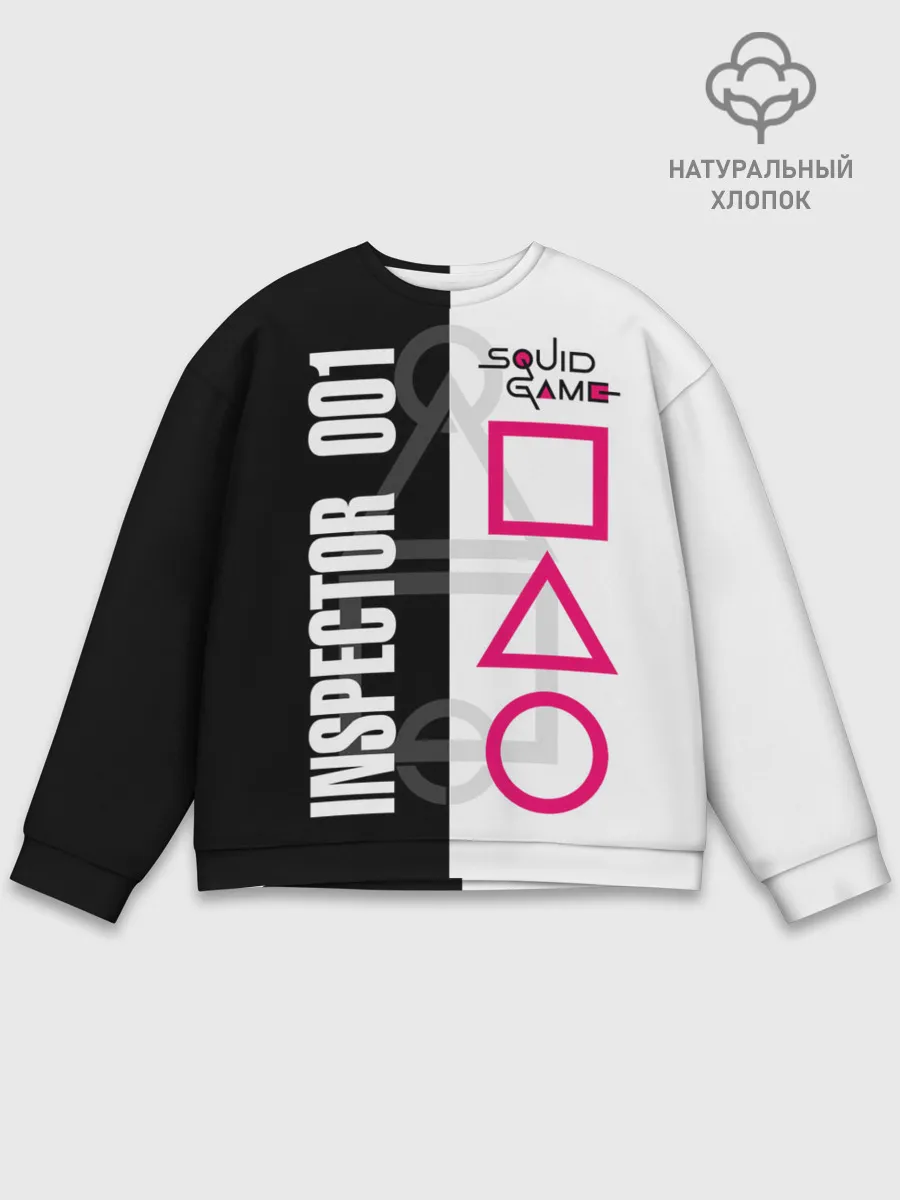 Мужской свитшот базовый / Squid Game: Inspector 001