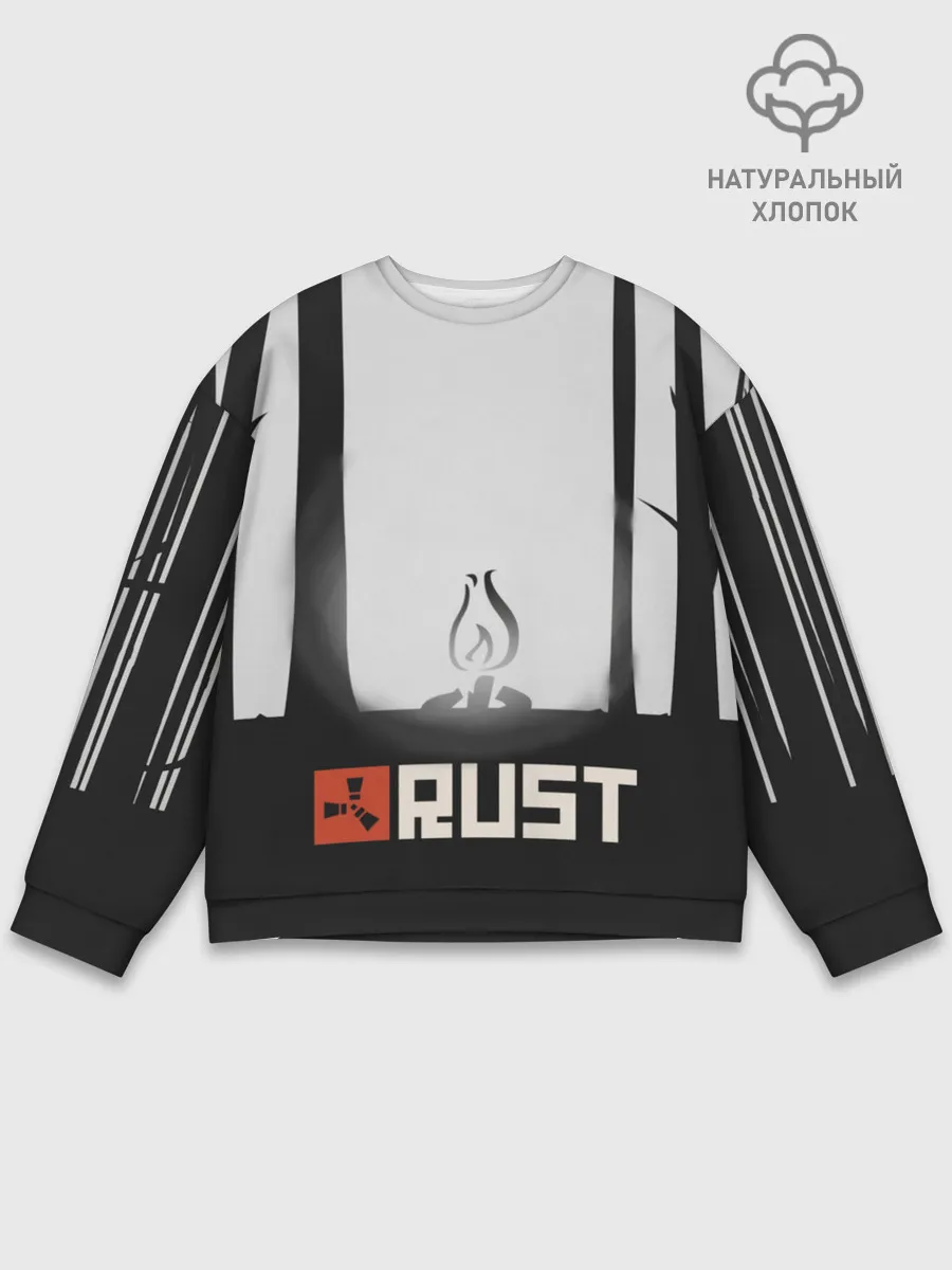 Мужской свитшот базовый / Огонёк из Раста