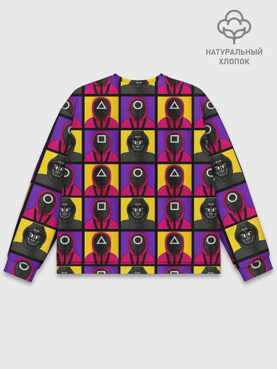 Мужской свитшот базовый / ИГРА В КАЛЬМАРА / ОХРАНА / ВЕДУЩИЙ