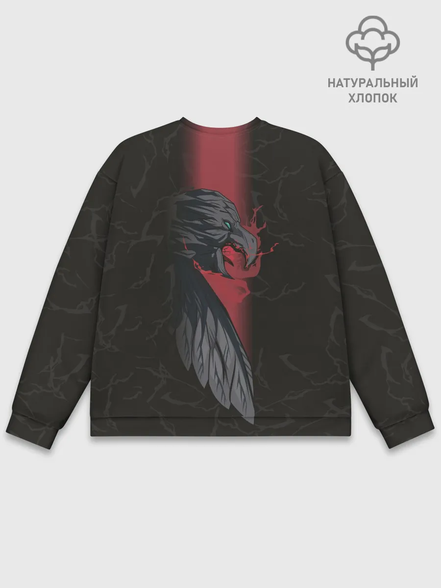 Мужской свитшот базовый / Кровь дракона и сильный Ведьмак