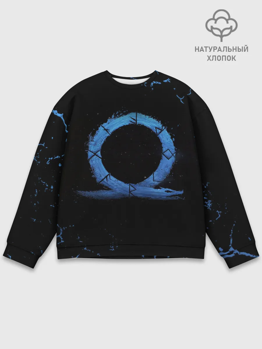 Мужской свитшот базовый / GOD OF WAR LOGO ЭМБЛЕМА / РАГНАРЁК