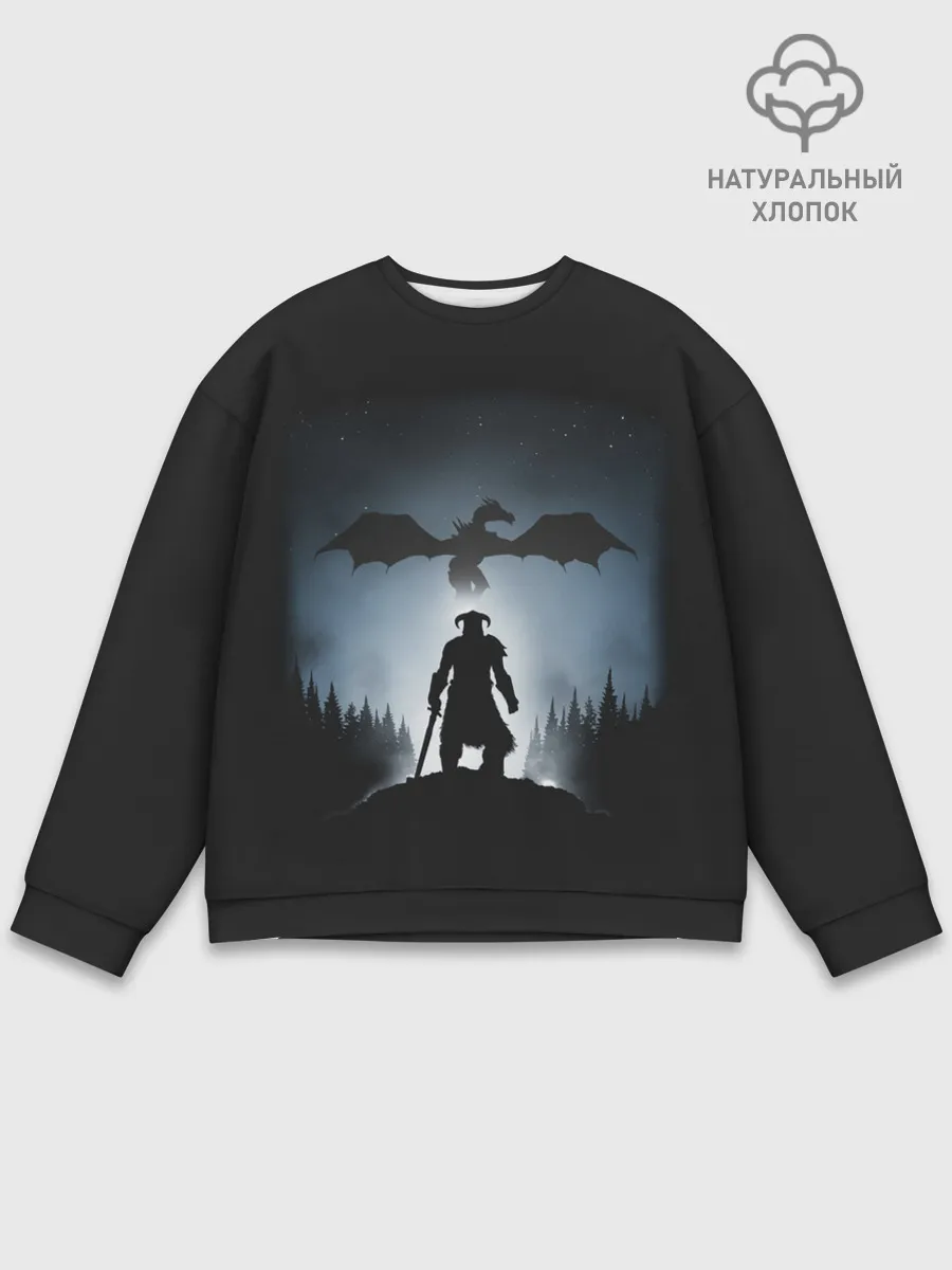 Мужской свитшот базовый / Силует драконорождённого