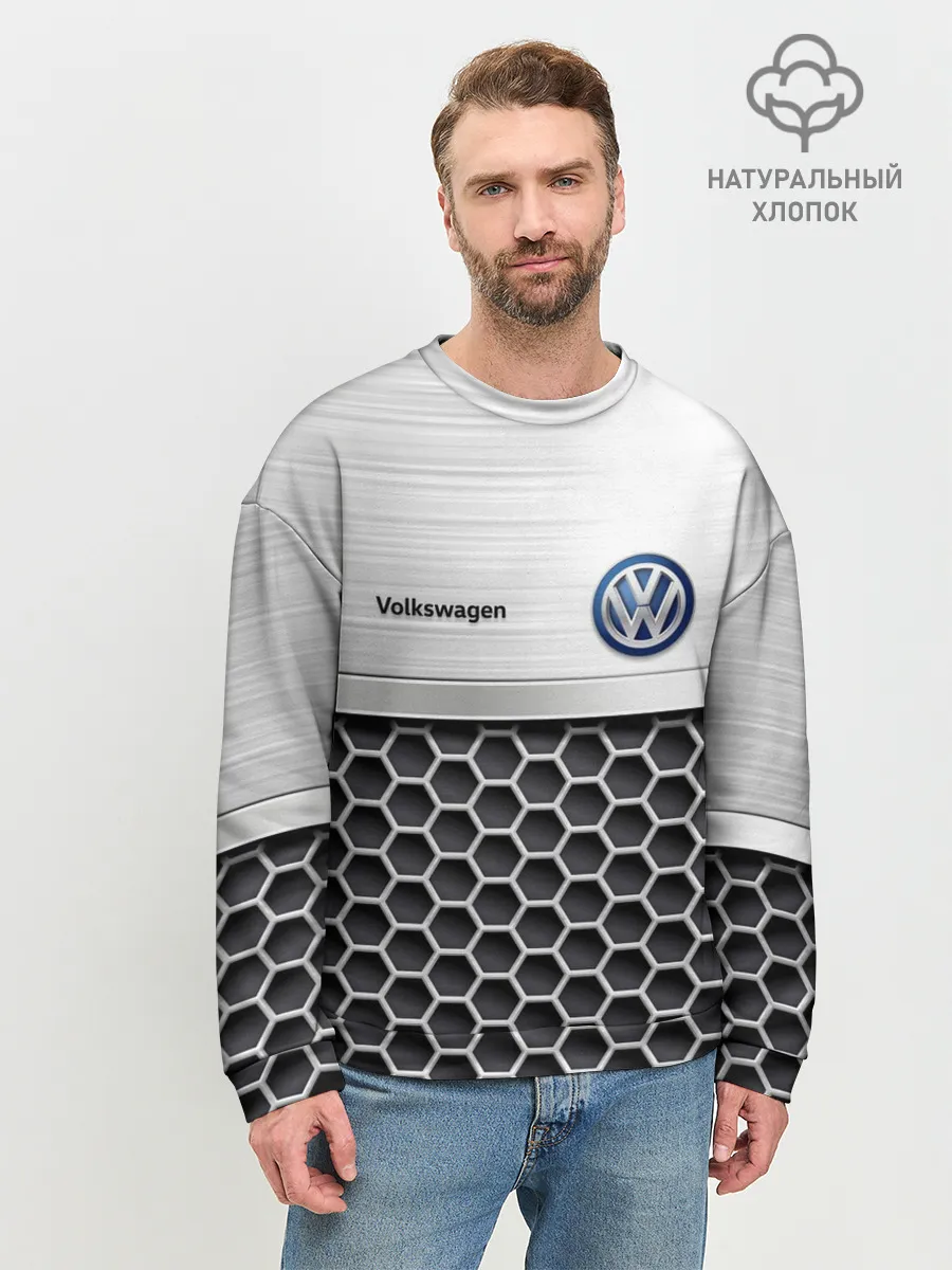 Мужской свитшот базовый / Volkswagen | Стальная решетка