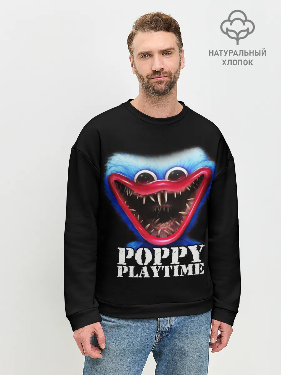 Мужской свитшот базовый / Poppy Playtime ХАГГИ ВАГГИ