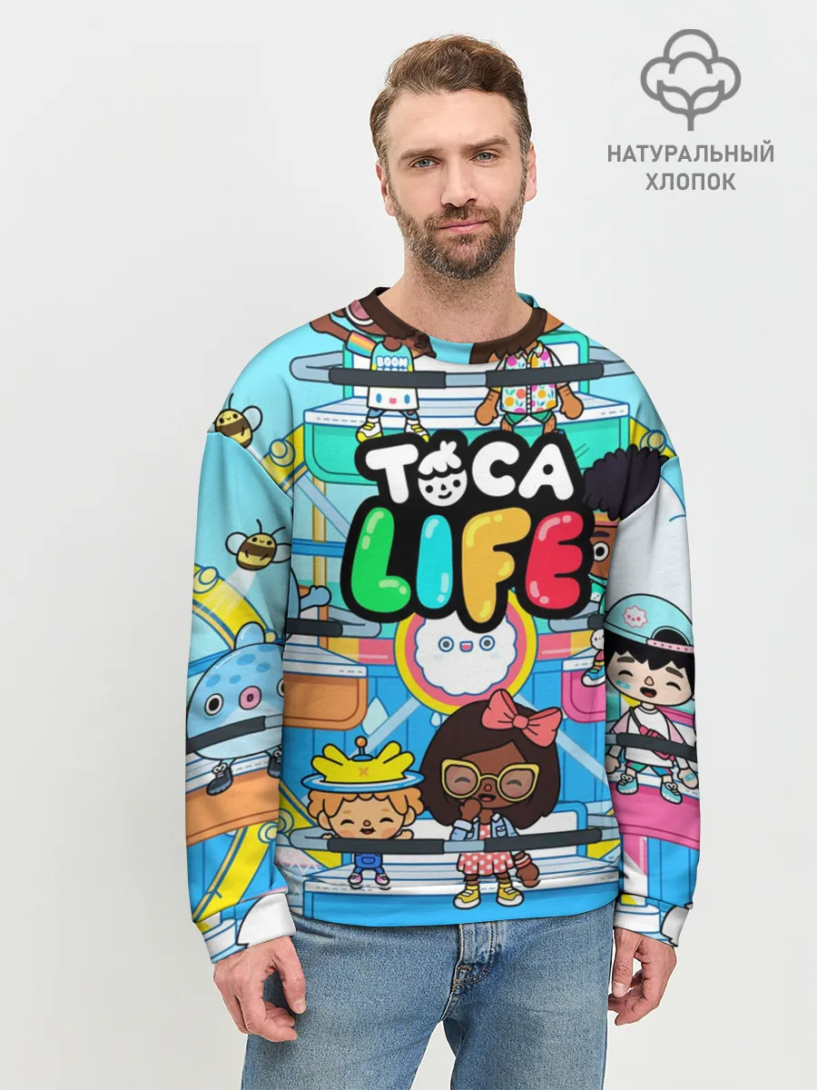 Мужской свитшот базовый / Toca Boca | Тока Бока аттракцион
