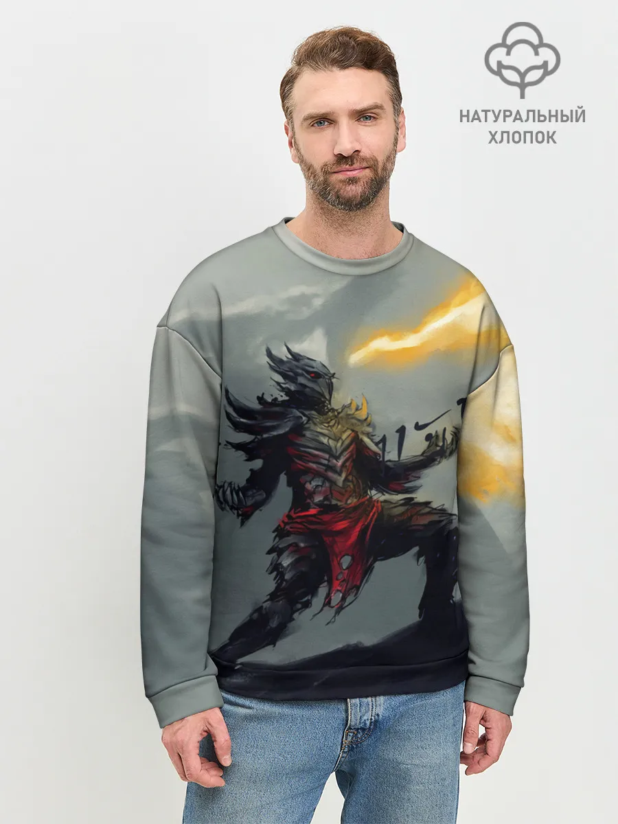 Мужской свитшот базовый / Dragonborne is here