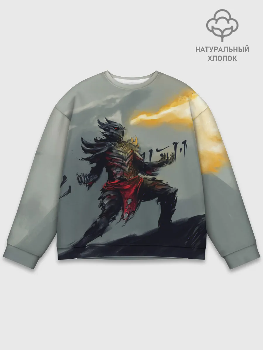 Мужской свитшот базовый / Dragonborne is here