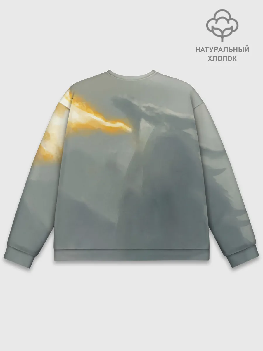 Мужской свитшот базовый / Dragonborne is here