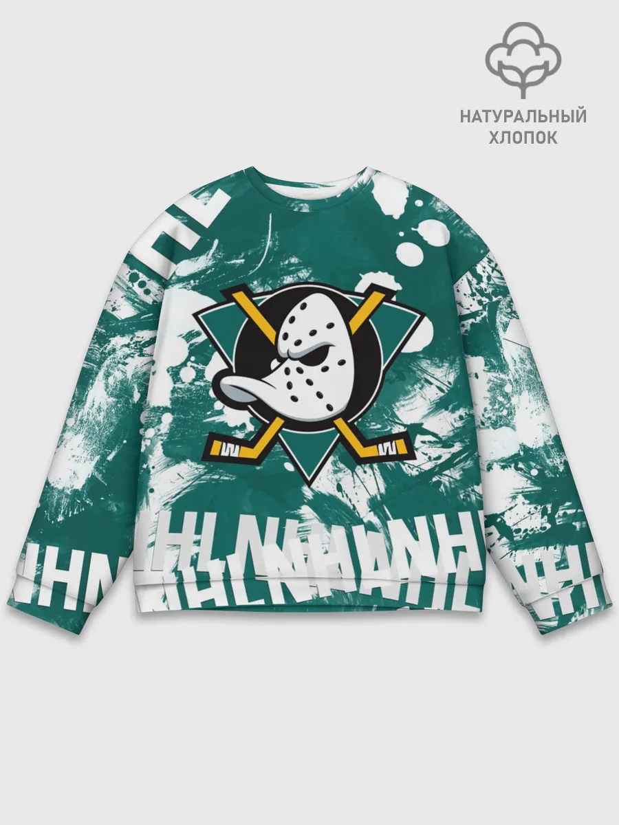 Мужской свитшот базовый / Анахайм Дакс | Anaheim Ducks