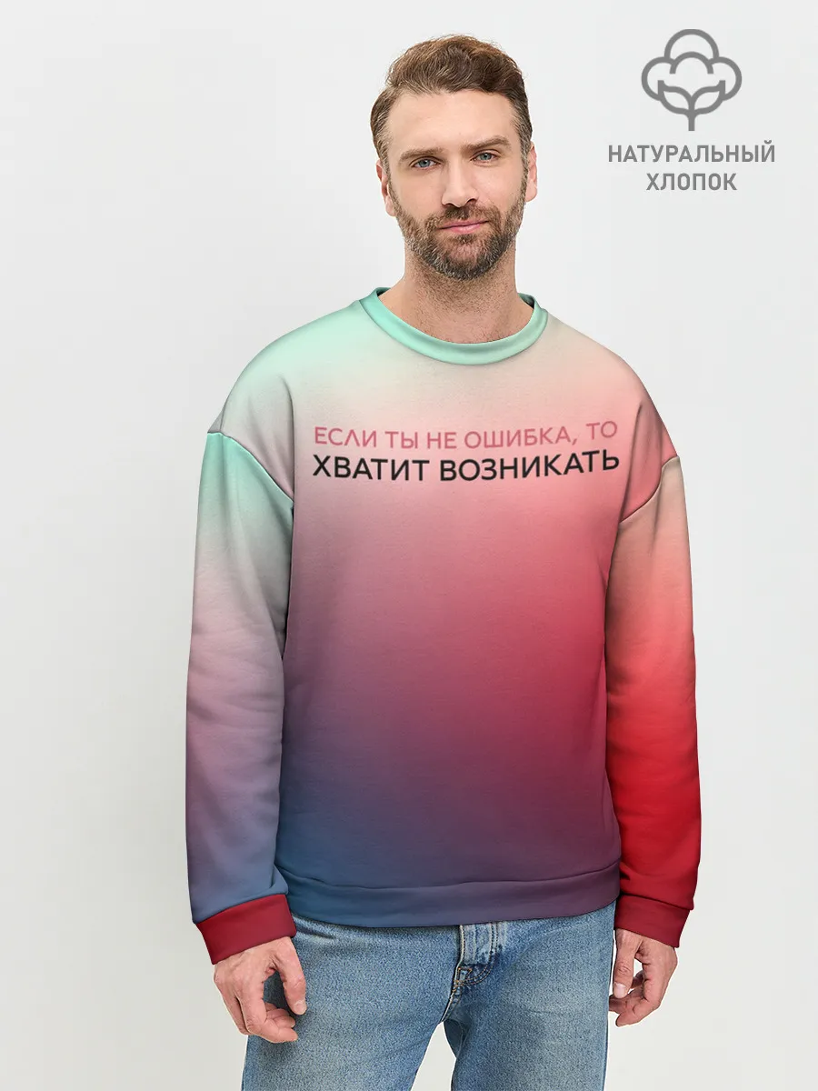 Мужской свитшот базовый / Хватит возникать