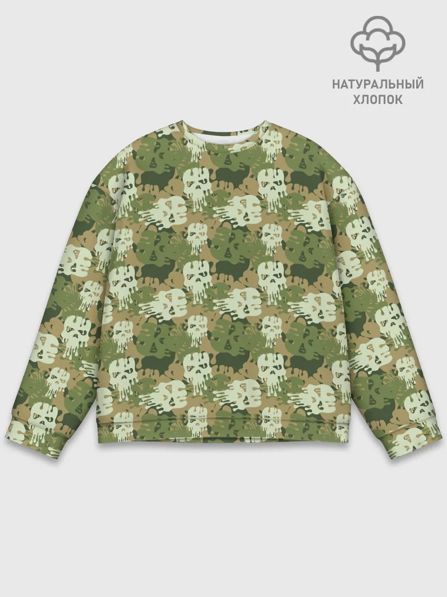 Мужской свитшот базовый / Силуэты Черепов