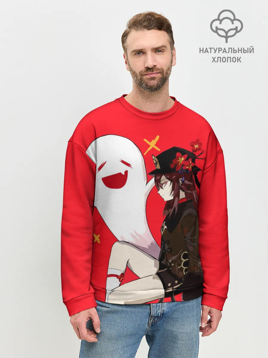 Мужской свитшот базовый / Ху Тао | Hu Tao | Genshin Impact