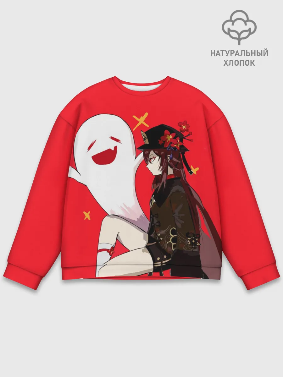 Мужской свитшот базовый / Ху Тао | Hu Tao | Genshin Impact