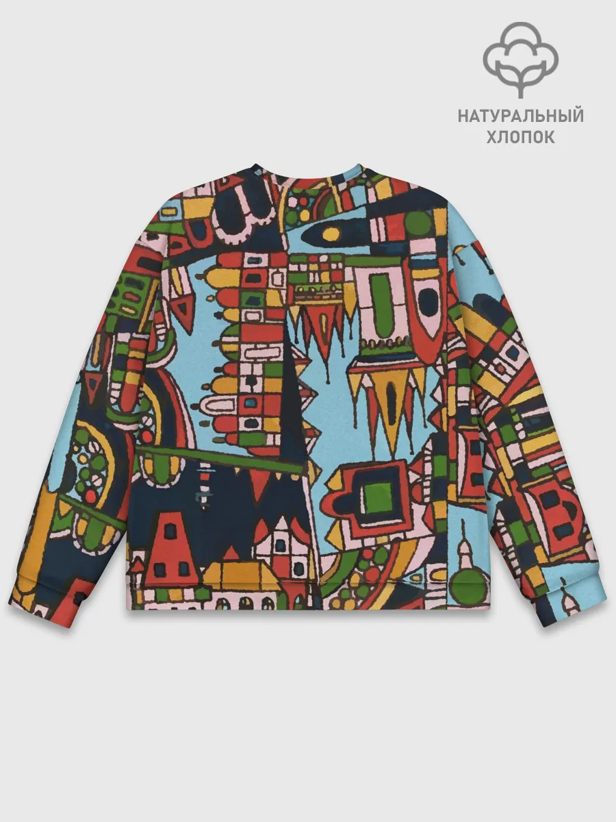 Мужской свитшот базовый / Рождество в Праге