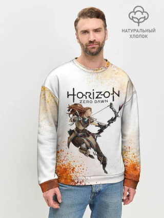Мужской свитшот базовый / ЭЛОЙ | ГОРИЗОНТ НУЛЕВОЙ РАССВЕТ