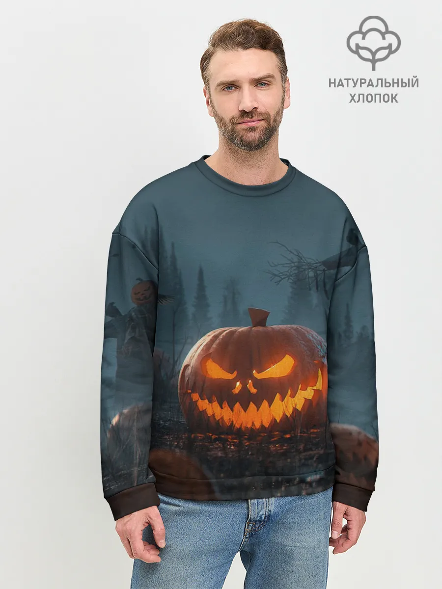 Мужской свитшот базовый / НОЧЬ ХЕЛОЛОУИНА