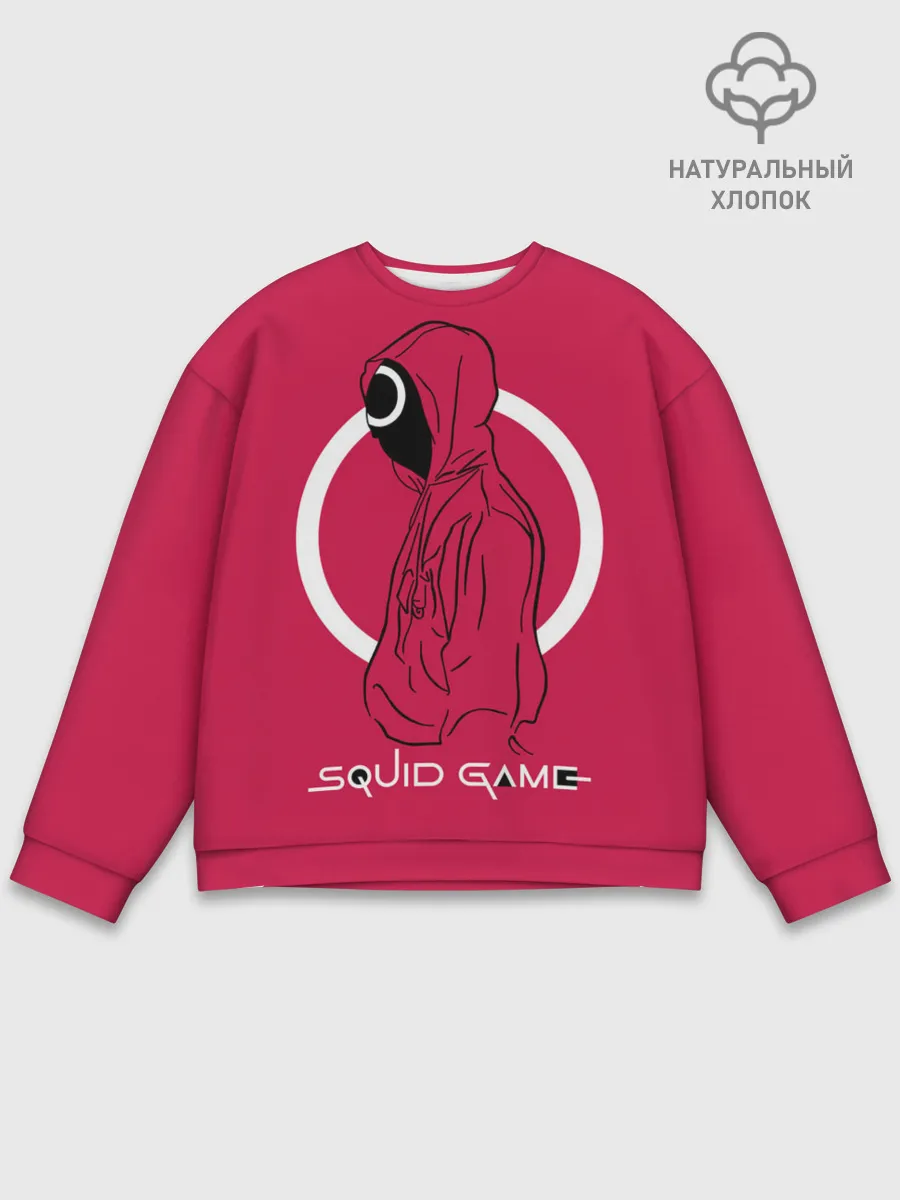 Мужской свитшот базовый / Игра в кальмара: стражник круг