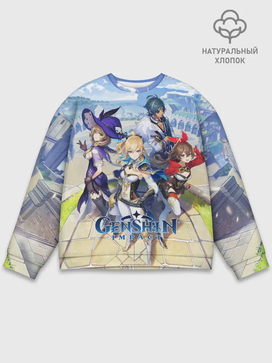 Мужской свитшот базовый / Genshin Impact: Ци Ци.