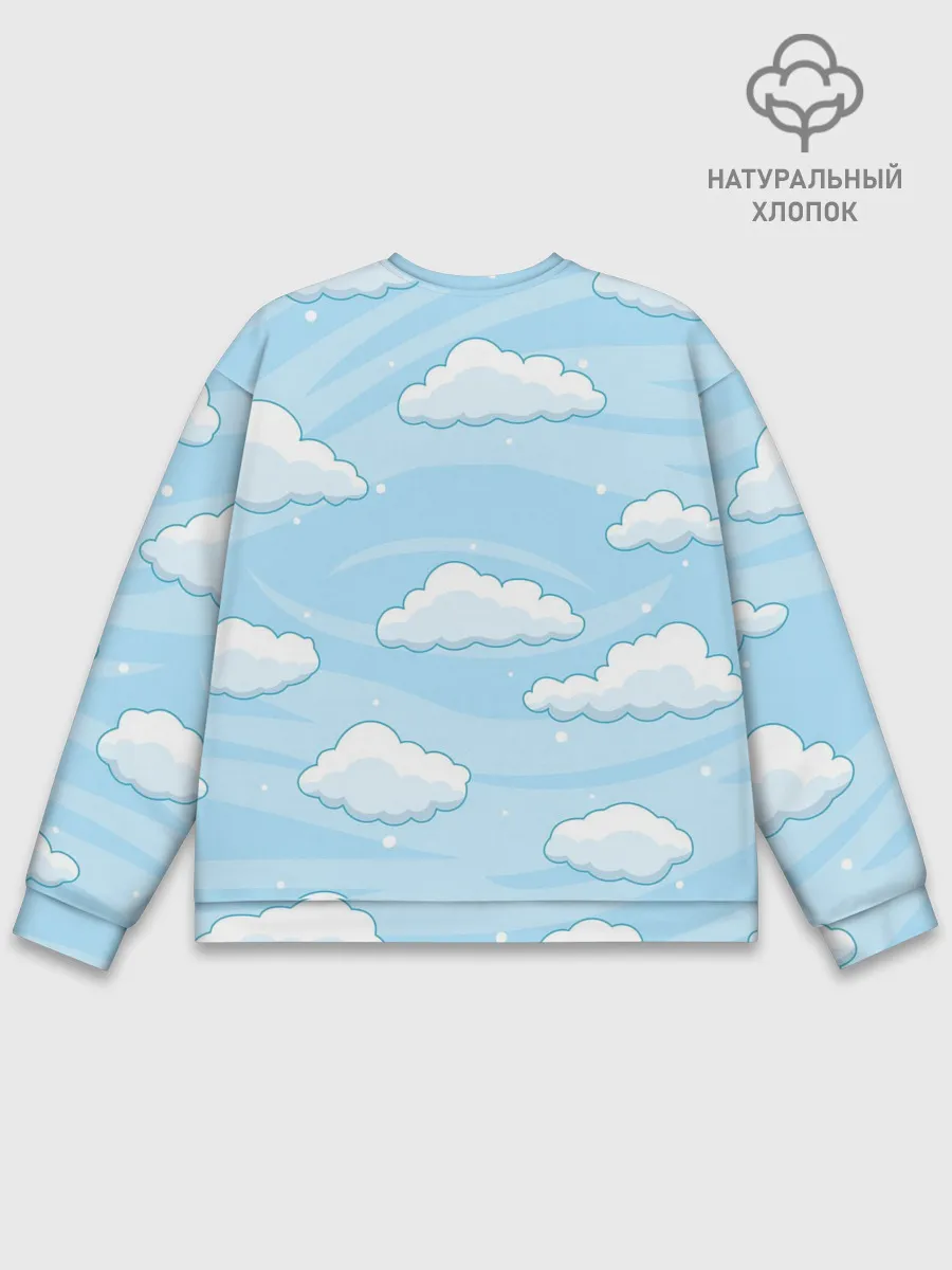 Мужской свитшот базовый / Зимние облака