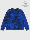 Мужской свитшот базовый / SONIC BLUE PATTERN | СИНИЙ ЁЖ