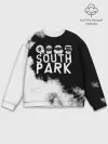 Мужской свитшот базовый / Все пацаны на черном фоне Южный Парк