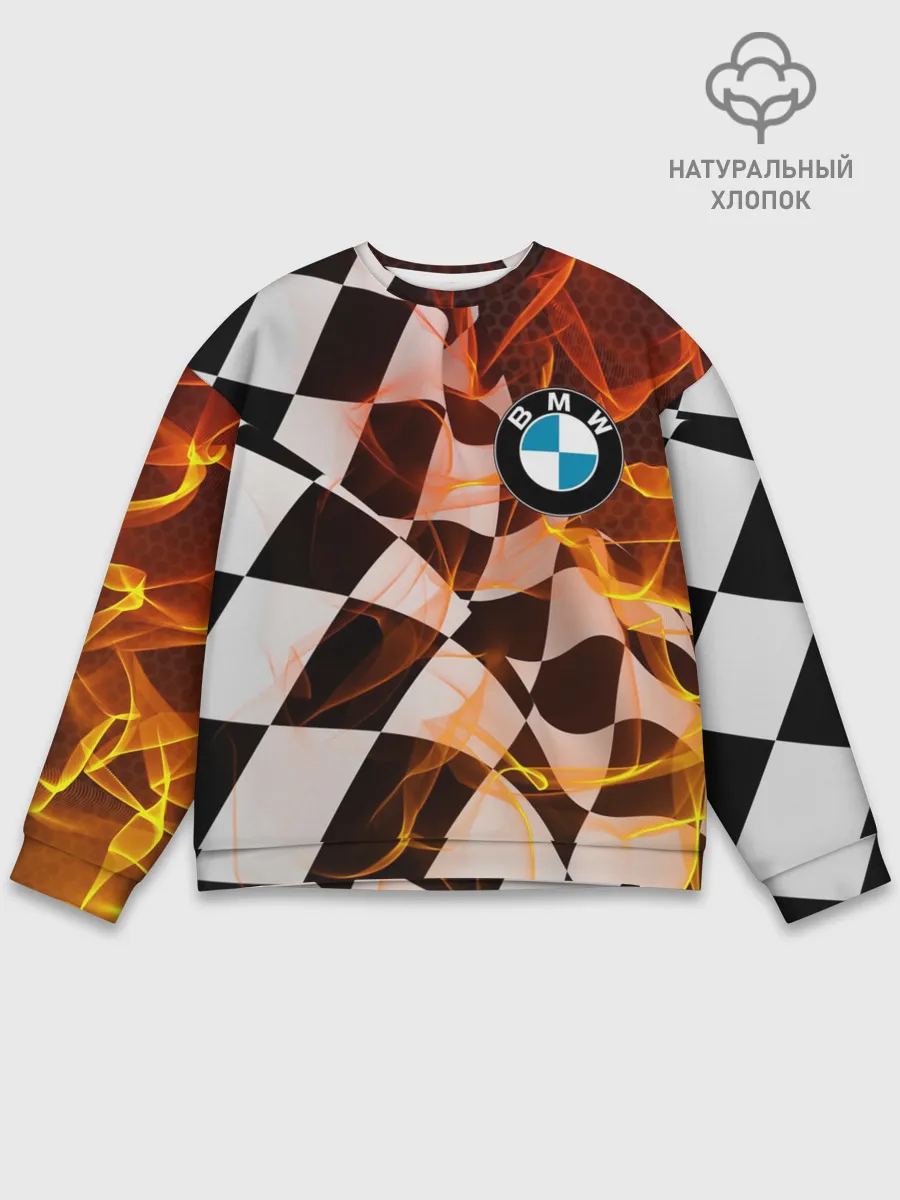 Мужской свитшот базовый / BMW RACING / FIRE RACING