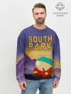 Мужской свитшот базовый / Эпичный Картман в горах | Южный Парк