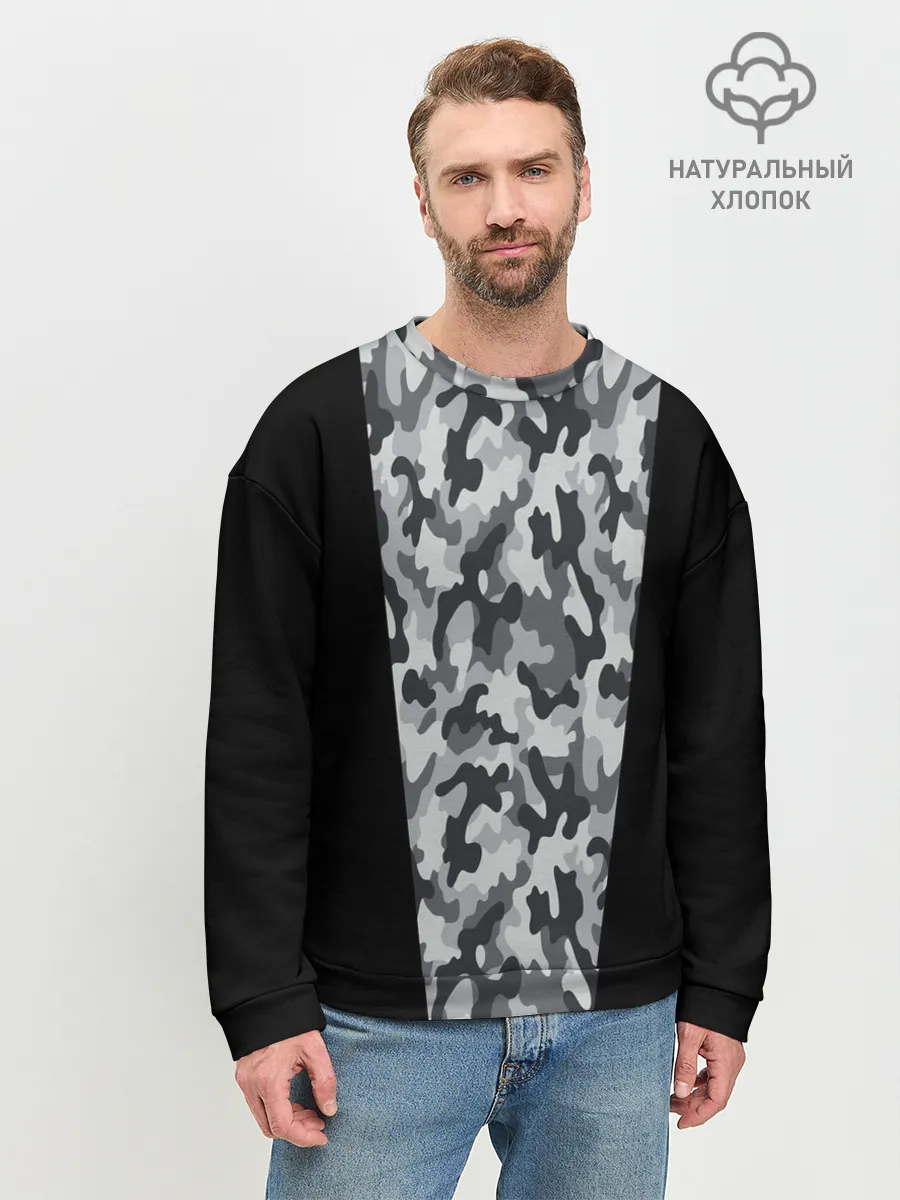 Мужской свитшот базовый / Стиль - Камуфляж