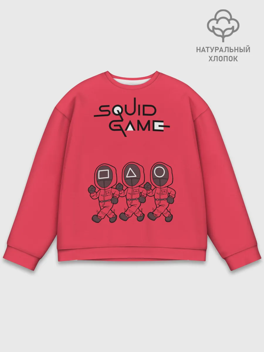 Мужской свитшот базовый / Игра в кальмара: шагающие стражники